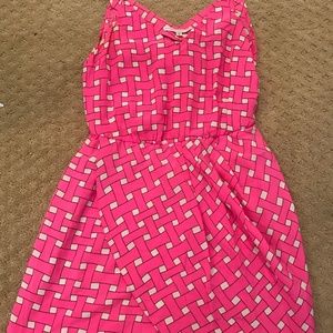 Amanda Uprichard Pink and White dress